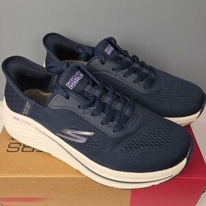 Skechers Go Run Consistent Sneakers Womens 8.5 Wide Blue Running Shoes Cushion